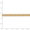Black Bow Jewelry 5mm, 14k Yellow Gold, Solid Miami Cuban (Curb) Chain Bracelet - 4 of 4