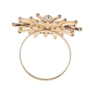 Unique Bargains Napkin Rings Fireworks Shape Stainless Steel 1 Pc - 1 of 3