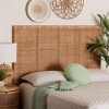 bali & pari Queen Size Lesia Rattan and Mahogany Wood Headboard Light Honey/Red Teak - 4 of 4