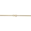 Black Bow Jewelry 1.3mm, 14k Yellow Gold, Solid Curb Chain Necklace - 4 of 4