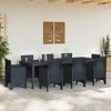 vidaXL Garden Table Anthracite 250 x 100 x 73 cm poly rattan - 3 of 4