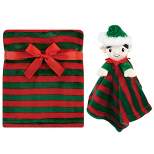 Hudson Baby Unisex Baby Plush Blanket with Security Blanket, Elf, One Size