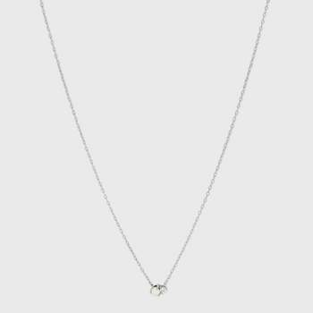 Sterling Silver Cubic Zirconia Pendant Necklace - A New Day™ Silver