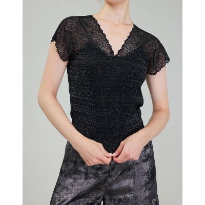 Women's Shimmer Lace Top - current air