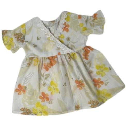 Doll Clothes Superstore Yellow Flower Dress Fits 18 Inch Girl