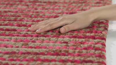 Reversible Hand-Knotted Wool-Cotton Blend Area Rug in Gray/Multicolor, 4' x 6'