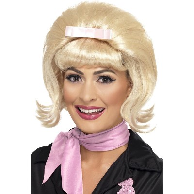 Smiffy 50s Flicked Beehive Bob Adult Wig (Blonde)