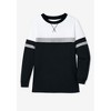 Woman Within Plus Size Color Block Long Sleeve Sweatshirt - 4 of 4