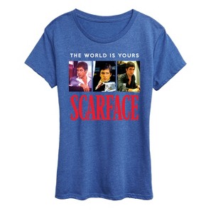 Women's - Scarface - The World Is Yours- Women's Short Sleeve Graphic T-Shirt Short Sleeve Graphic T-Shirt - 1 of 4