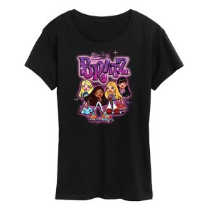 Women's - Bratz - Classic Cartoon Dolls Short Sleeve Graphic T-Shirt - 1 of 4
