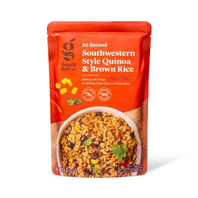 Southwestern-Style Quinoa and Brown Rice Microwavable Pouch - 8oz - Good & Gather™