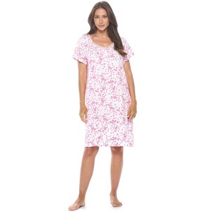 Casual Nights Women's Super Soft Yummy Nightshirt, Short Sleeve Nightgown, Night Dress with Fun Prints & Patterns - 1 of 4