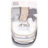 Hudson Baby Infant Cotton Bib and Sock Set 8pk, Modern Safari Animals, One Size - 2 of 2