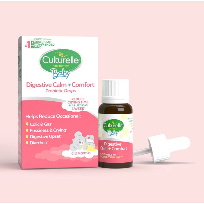 Culturelle Baby Calm + Comfort Probiotic Drops for Colic Reduction for Babies and Infants - 0.29 fl oz, 3 of 9