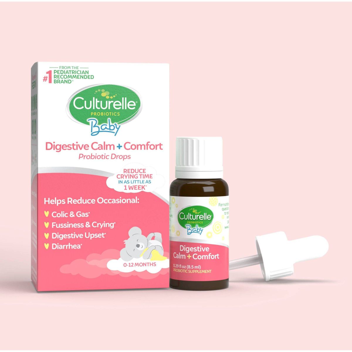 Culturelle Baby Calm + Comfort Probiotic Drops for Colic Reduction for Babies and Infants - 0.29 fl oz - thumbnail 2