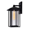 CWI Lighting,Crawford 1 Light Black Outdoor Wall Light - 3 of 4