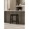 Maven Lane Emerson Rustic Backless Vegan Leather Counter Height Bar Stool - 2 of 4