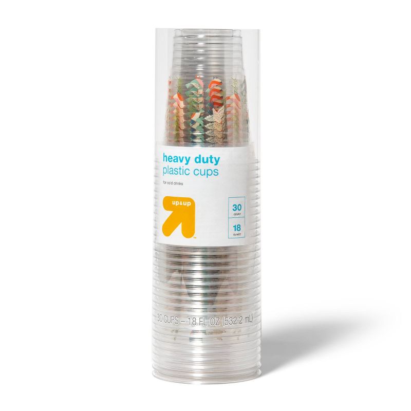 Disposable Clear Cup - Spring Birds - 18oz/30ct - up &#38; up&#8482;, 1 of 4