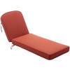 KINWELL Set of 2 Extra Thick Outdoor Chaise Lounge Cushions (5-inch Thick) - 4 of 4