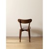 Akoasm Solid Wood Dining Chairs with Backrest for Living Room-Dark Brown - 3 of 4