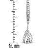 Guili Sterling Silver Cubic Zirconia Pear-Shape Dangling Earrings, A Sparkling and Elegant Collection to Complete and Elevate Your Jewelry Look - 3 of 4