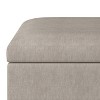 Sapphtopaz Versatile Ottoman with Storage Upholstered Coffee Table with Wood Legs Foot Stool Storage Bench for Living Room, Entryway - 3 of 4