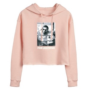 Women's - The Big Lebowski - Vote For Lebowski Cropped Graphic Hoodie - 1 of 2