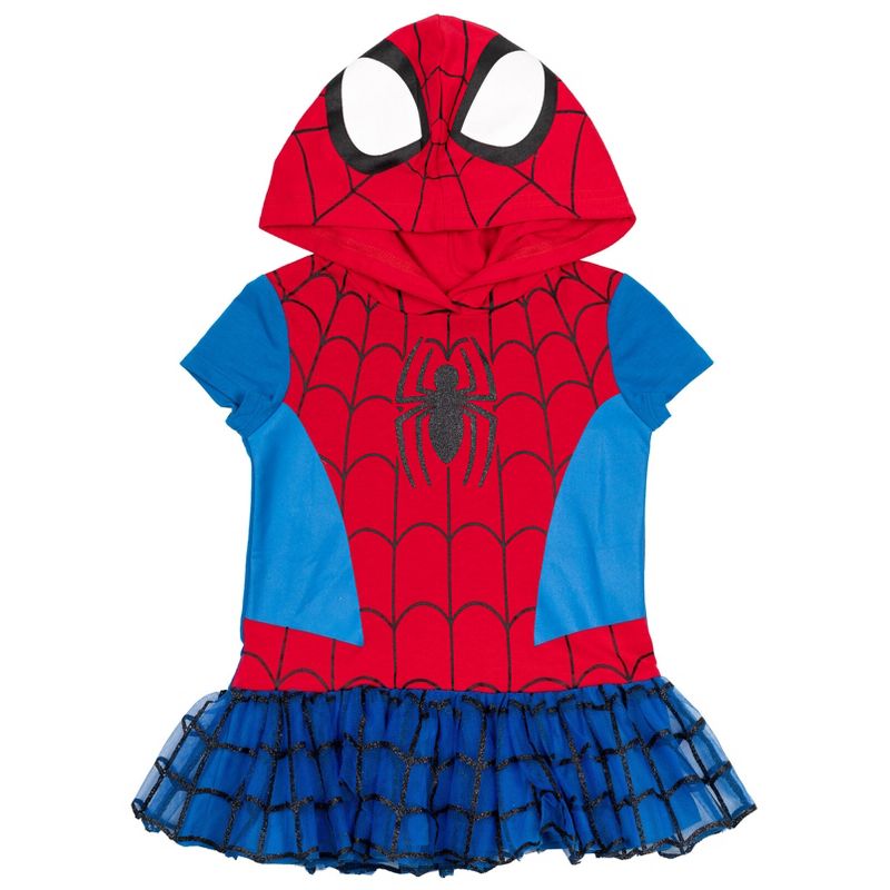 Marvel Avengers Spider-Man Spider-Gwen Captain America Miles Morales Girls Cosplay T-Shirt and Leggings Toddler to Little Kid, 3 of 9