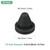 Unique Bargains Rubber Corrosion-Resistant Silicone Snap-in Locking Hole Plugs Black - 3 of 4