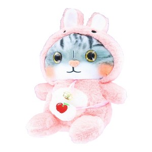 Puka Creations 3D Lovely Cat 10 Inch Plush Collectible | Pink - 1 of 2