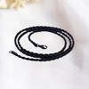 Black Rope Chain For Women or Men 20" Length 4mm Width Lobster Clasp Ginger Lyne Collection - 3 of 4