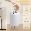 Aoibox Automatic Motion Sensor Trash Can with Lid, Touchless Garbage Bin for Kitchen, Bedroom, Office, Small Wastebasket - 2 of 4
