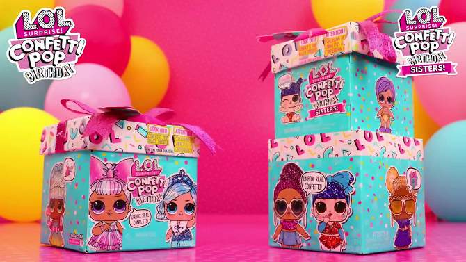 L.O.L. Surprise! Confetti Pop Birthday Doll, 2 of 8, play video