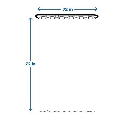 LunaLulinlk Pink Fabric Shower Curtain, 72" x 72"