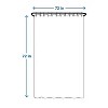 LunaLulinlk Gray Waffle Weave Textured Fabric Shower Curtain - 3 of 4