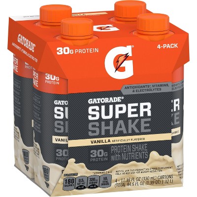 Gatorade Super Shake Ready-to-Drink Protein - Vanilla - 4pk/11.16 fl oz Bottles