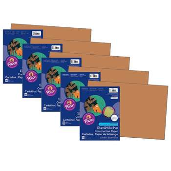 Lakeshore Construction Paper - 12 x 18 Case of 25 Packs (1,250 Sheets) - Light Brown