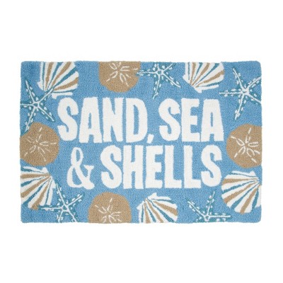C&F Home Sand Sea & Shells Hooked Rug Décor Decoration