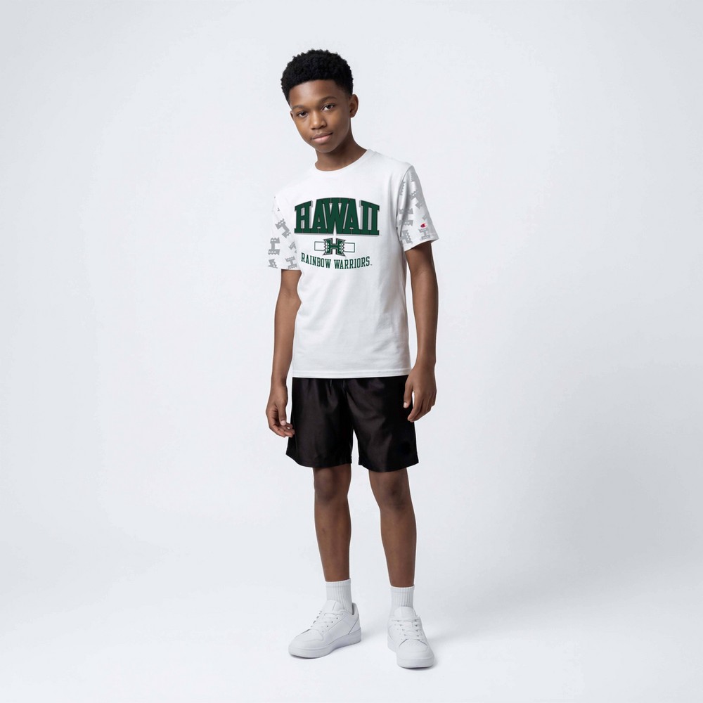 NCAA Hawaii Rainbow Warriors Champion Youth White T-Shirt - S