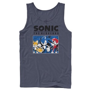 Mens Sonic the Hedgehog Trio Group Shot Tank Top - 1 of 4