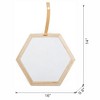 CAVINAS Novelty Wall Mirrors with Wood Frame,Small Decorative Polyresin Wall-Mounted Mirror for Bathroom,Living Room,Bedroom - 2 of 4