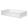 YOOCOZZ Twin Size Floor Platform Bed with Built-in Book Storage Rack and Guardrails - 4 of 4