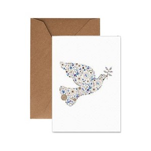 Paper Frenzy Peace Dove Blank Note Cards and Kraft Envelopes - 25 pack - 1 of 1