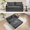 JUJABU 59.5" Corduroy Convertible Sleeper Sofa with Storage & USB Charging for Living Room & Apartment - 3 of 4