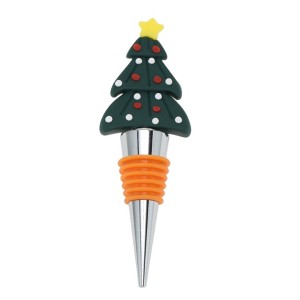 Unique Bargains Ring Christmas Tree Stopper Aluminum Alloy TPE 4.53"x1.42"x0.83" 1 Pc - 1 of 3