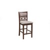 New Classic Furniture,Furniture Gia Solid Wood Counter Chairs In Cherry Brown (Set Of 2) - 2 of 4