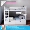 Max & Lily Full over Full Bunk Bed with Storage Drawers - 2 of 4