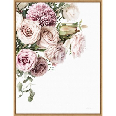 18" x 24" Pastel Bouquet by Elise Catterall Framed Wall Canvas - Amanti Art