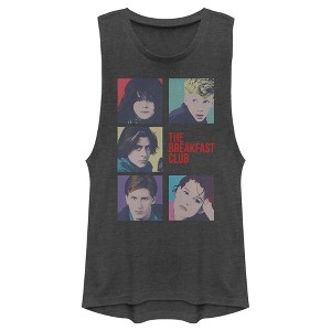 Juniors Womens The Breakfast Club Pop Art Character Portraits Festival Muscle Tee - 1 of 4