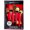 J&V TEXTILES 40-Piece Stainless Steel Flatware Silverware Set for 8 - 2 of 4